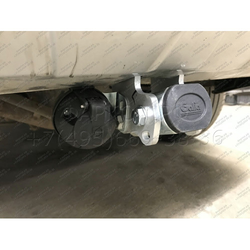 V057C GALIA Полностью оцинкованный фаркоп на Volvo XC90 2003-2015. Подрозетник убирается за бампер. Тип шара: C (горизонтальный съемный). Невидимый вырез бампера. Нагрузки: 2250/90 кг, масса фаркопа 17,27 кг