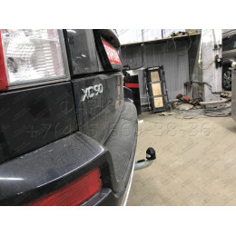 V057C GALIA Полностью оцинкованный фаркоп на Volvo XC90 2003-2015. Подрозетник убирается за бампер. Тип шара: C (горизонтальный съемный). Невидимый вырез б