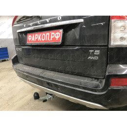V057C GALIA Полностью оцинкованный фаркоп на Volvo XC90 2003-2015. Подрозетник убирается за бампер. Тип шара: C (горизонтальный съемный). Невидимый вырез б