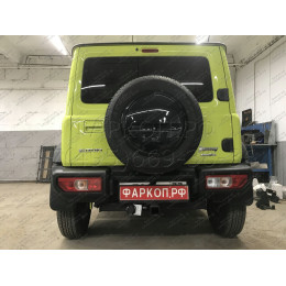 SZ 13 AVTOS Фаркоп на Suzuki Jimny 2018- без выреза в бампере. Тип шара: E. Нагрузки: 1200/75 кг, масса фаркопа 15 кг (без электрики в комплекте)