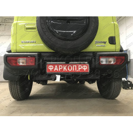 SZ 13 AVTOS Фаркоп на Suzuki Jimny 2018- без выреза в бампере. Тип шара: E. Нагрузки: 1200/75 кг, масса фаркопа 15 кг (без электрики в комплекте)