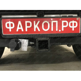 SZ 13 AVTOS Фаркоп на Suzuki Jimny 2018- без выреза в бампере. Тип шара: E. Нагрузки: 1200/75 кг, масса фаркопа 15 кг (без электрики в комплекте)