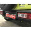 SZ 13 AVTOS Фаркоп на Suzuki Jimny 2018- без выреза в бампере. Тип шара: E. Нагрузки: 1200/75 кг, масса фаркопа 15 кг (без электрики в комплекте)