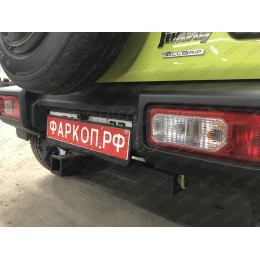 SZ 13 AVTOS Фаркоп на Suzuki Jimny 2018- без выреза в бампере. Тип шара: E. Нагрузки: 1200/75 кг, масса фаркопа 15 кг (без электрики в комплекте)