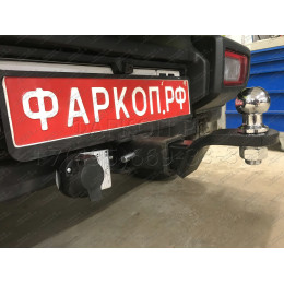 SZ 13 AVTOS Фаркоп на Suzuki Jimny 2018- без выреза в бампере. Тип шара: E. Нагрузки: 1200/75 кг, масса фаркопа 15 кг (без электрики в комплекте)