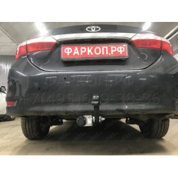 T117-A Лидер-плюс ТСУ для Toyota Corolla седан E150 2007-2013, E170 (кроме арабской версии) 2013-2019 без снятия и выреза бампера. Нагрузки: 1500/75 кг, масса фаркопа 15,3