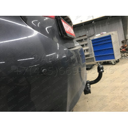 T117-A Лидер-плюс ТСУ для Toyota Corolla седан E150 2007-2013, E170 (кроме арабской версии) 2013-2019 без снятия и выреза бампера. Нагрузки: 1500/75 кг, масса фаркопа 15,3