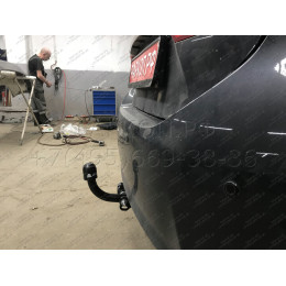 T117-A Лидер-плюс ТСУ для Toyota Corolla седан E150 2007-2013, E170 (кроме арабской версии) 2013-2019 без снятия и выреза бампера. Нагрузки: 1500/75 кг, масса фаркопа 15,3
