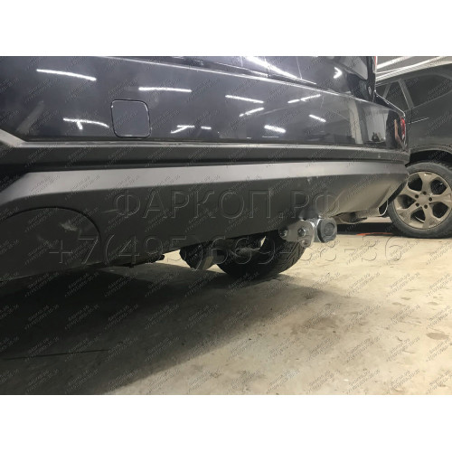 S106C GALIA Полностью оцинкованный фаркоп на Subaru Forester 2013-2018. Тип шара: C (горизонтальный съемный). Невидимый вырез бампера. Нагрузки: 2200/90 кг, масса фаркопа 17,77 кг
