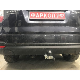 S106C GALIA Полностью оцинкованный фаркоп на Subaru Forester 2013-2018. Тип шара: C (горизонтальный съемный). Невидимый вырез бампера. Нагрузки: 2200/90 кг, масса