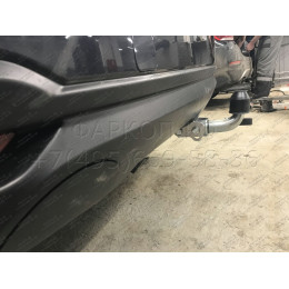 S106C GALIA Полностью оцинкованный фаркоп на Subaru Forester 2013-2018. Тип шара: C (горизонтальный съемный). Невидимый вырез бампера. Нагрузки: 2200/90 кг, масса