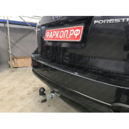 S106C GALIA Полностью оцинкованный фаркоп на Subaru Forester 2013-2018. Тип шара: C (горизонтальный съемный). Невидимый вырез бампера. Нагрузки: 2200/90 кг, масса