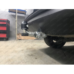 S106C GALIA Полностью оцинкованный фаркоп на Subaru Forester 2013-2018. Тип шара: C (горизонтальный съемный). Невидимый вырез бампера. Нагрузки: 2200/90 кг, масса
