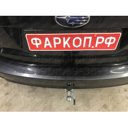 S106C GALIA Полностью оцинкованный фаркоп на Subaru Forester 2013-2018. Тип шара: C (горизонтальный съемный). Невидимый вырез бампера. Нагрузки: 2200/90 кг, масса