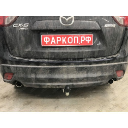 M129A GALIA Полностью оцинкованный фаркоп на Mazda CX-5 2012-2017, 2017-2025. Подрозетник убирается за бампер. Тип шара: A. Невидимый вырез бампера. Нагрузки: 210