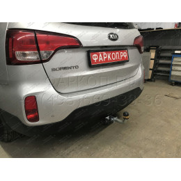 90908-A MOTODOR Фаркоп с оцинкованным шаром на Hyundai Santa Fe 2012-2018, Hyundai Grand Santa Fe 2014-2018, Kia Sorento 2012-2020, кроме Prime. Необходима подрезка бампера. Тип шара: A. На