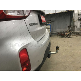 90908-A MOTODOR Фаркоп с оцинкованным шаром на Hyundai Santa Fe 2012-2018, Hyundai Grand Santa Fe 2014-2018, Kia Sorento 2012-2020, кроме Prime. Необходима подрезка бампера. Тип шара: A. На