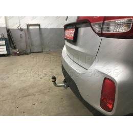 90908-A MOTODOR Фаркоп с оцинкованным шаром на Hyundai Santa Fe 2012-2018, Hyundai Grand Santa Fe 2014-2018, Kia Sorento 2012-2020, кроме Prime. Необходима подрезка бампера. Тип шара: A. На