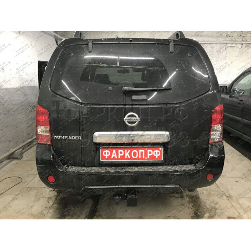 NPA-04-991122.00 PT GROUP Фаркоп на Nissan Pathfinder 2004-2014 без подрезки бампера. Тип шара: E (легкосъемный шар под квадрат). Нагрузки: 3500/120 кг, масса фаркопа 10,4 кг (без электрики в комплекте)