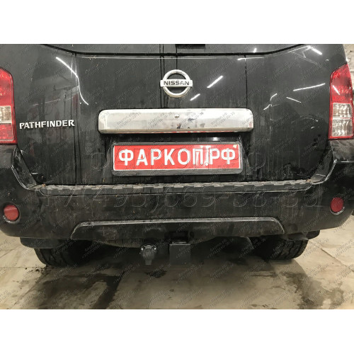 NPA-04-991122.00 PT GROUP Фаркоп на Nissan Pathfinder 2004-2014 без подрезки бампера. Тип шара: E (легкосъемный шар под квадрат). Нагрузки: 3500/120 кг, масса фаркопа 10,4 кг (без электрики в комплекте)