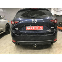 M129A GALIA Полностью оцинкованный фаркоп на Mazda CX-5 2012-2017, 2017-2025. Подрозетник убирается за бампер. Тип шара: A. Невидимый вырез бампера. Нагрузки: 210