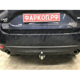 M129A GALIA Полностью оцинкованный фаркоп на Mazda CX-5 2012-2017, 2017-2025. Подрозетник убирается за бампер. Тип шара: A. Невидимый вырез бампера. Нагрузки: 210