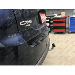 M129A GALIA Полностью оцинкованный фаркоп на Mazda CX-5 2012-2017, 2017-2025. Подрозетник убирается за бампер. Тип шара: A. Невидимый вырез бампера. Нагрузки: 210