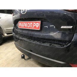 M129A GALIA Полностью оцинкованный фаркоп на Mazda CX-5 2012-2017, 2017-2025. Подрозетник убирается за бампер. Тип шара: A. Невидимый вырез бампера. Нагрузки: 210