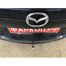 M129A GALIA Полностью оцинкованный фаркоп на Mazda CX-5 2012-2017, 2017-2025. Подрозетник убирается за бампер. Тип шара: A. Невидимый вырез бампера. Нагрузки: 210