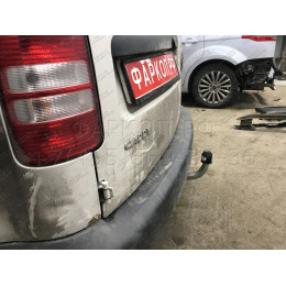 V067A GALIA Полностью оцинкованный фаркоп на Volkswagen Caddy 2004-2020, включая Maxi, включая 4WD. Подрозетник убирается за бампер. Тип шара: A. Установка без вы