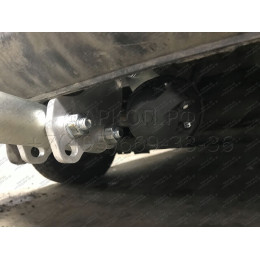 V067A GALIA Полностью оцинкованный фаркоп на Volkswagen Caddy 2004-2020, включая Maxi, включая 4WD. Подрозетник убирается за бампер. Тип шара: A. Установка без вы