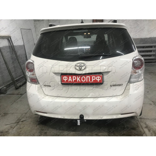 3069-A ORIS Фаркоп на Toyota Verso универсал 2009-2018 без выреза в бампере. Тип шара: A. Нагрузки: 1200/50 кг, масса фаркопа 17,1 кг (без электрики в комплекте)