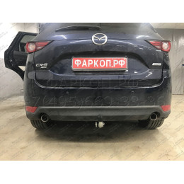 M129A GALIA Полностью оцинкованный фаркоп на Mazda CX-5 2012-2017, 2017-2025. Подрозетник убирается за бампер. Тип шара: A. Невидимый вырез бампера. Нагрузки: 210