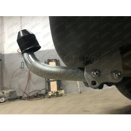 M129A GALIA Полностью оцинкованный фаркоп на Mazda CX-5 2012-2017, 2017-2025. Подрозетник убирается за бампер. Тип шара: A. Невидимый вырез бампера. Нагрузки: 210