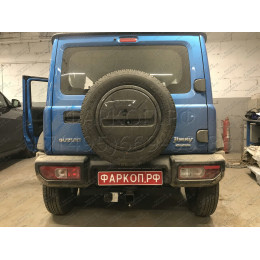 SZ 13 AVTOS Фаркоп на Suzuki Jimny 2018- без выреза в бампере. Тип шара: E. Нагрузки: 1200/75 кг, масса фаркопа 15 кг (без электрики в комплекте)