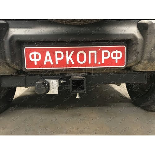 SZ 13 AVTOS Фаркоп на Suzuki Jimny 2018- без выреза в бампере. Тип шара: E. Нагрузки: 1200/75 кг, масса фаркопа 15 кг (без электрики в комплекте)