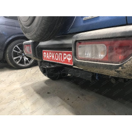 SZ 13 AVTOS Фаркоп на Suzuki Jimny 2018- без выреза в бампере. Тип шара: E. Нагрузки: 1200/75 кг, масса фаркопа 15 кг (без электрики в комплекте)