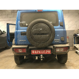 SZ 13 AVTOS Фаркоп на Suzuki Jimny 2018- без выреза в бампере. Тип шара: E. Нагрузки: 1200/75 кг, масса фаркопа 15 кг (без электрики в комплекте)