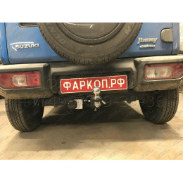 SZ 13 AVTOS Фаркоп на Suzuki Jimny 2018- без выреза в бампере. Тип шара: E. Нагрузки: 1200/75 кг, масса фаркопа 15 кг (без электрики в комплекте)