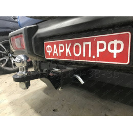 SZ 13 AVTOS Фаркоп на Suzuki Jimny 2018- без выреза в бампере. Тип шара: E. Нагрузки: 1200/75 кг, масса фаркопа 15 кг (без электрики в комплекте)