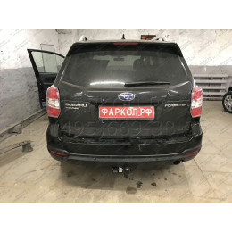 6311-A ORIS Фаркоп на Subaru Forester 2013-2018. Необходима подрезка бампера. Тип шара: A. Нагрузки: 1500/50 кг, масса фаркопа 16,7 кг (без электрики в комплекте)