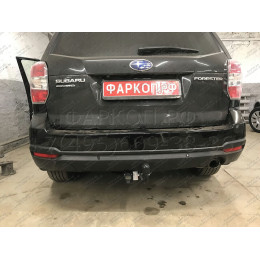 6311-A ORIS Фаркоп на Subaru Forester 2013-2018. Необходима подрезка бампера. Тип шара: A. Нагрузки: 1500/50 кг, масса фаркопа 16,7 кг (без электрики в комплекте)