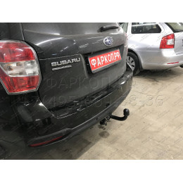 6311-A ORIS Фаркоп на Subaru Forester 2013-2018. Необходима подрезка бампера. Тип шара: A. Нагрузки: 1500/50 кг, масса фаркопа 16,7 кг (без электрики в комплекте)