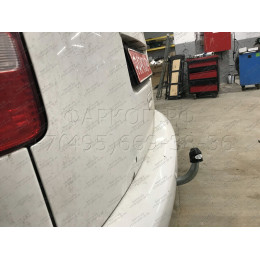 V067A GALIA Полностью оцинкованный фаркоп на Volkswagen Caddy 2004-2020, включая Maxi, включая 4WD. Подрозетник убирается за бампер. Тип шара: A. Установка без вы