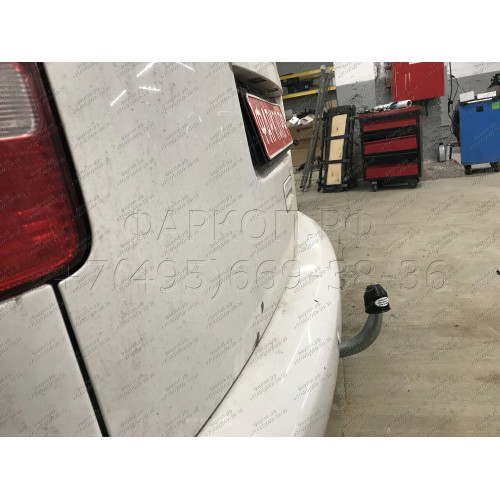 V067A GALIA Полностью оцинкованный фаркоп на Volkswagen Caddy 2004-2020, включая Maxi, включая 4WD. Подрозетник убирается за бампер. Тип шара: A. Установка без выреза бампера. Нагрузки: 1650/80 кг, масса фаркопа 15,02 кг