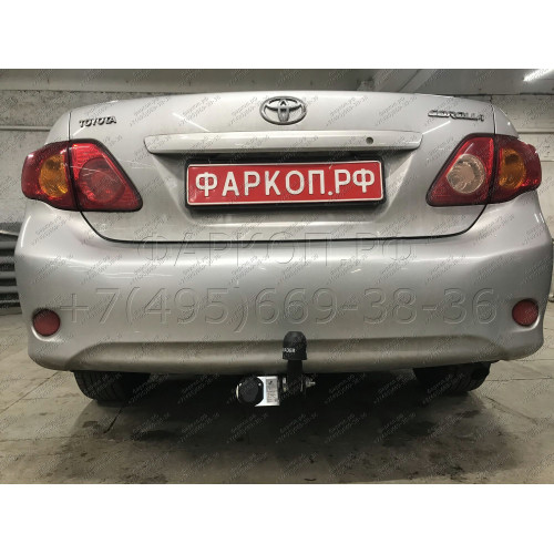 T117-A Лидер-плюс ТСУ для Toyota Corolla седан E150 2007-2013, E170 (кроме арабской версии) 2013-2019 без снятия и выреза бампера. Нагрузки: 1500/75 кг, масса фаркопа 15,36 кг (без электрики в комплекте)