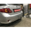 T117-A Лидер-плюс ТСУ для Toyota Corolla седан E150 2007-2013, E170 (кроме арабской версии) 2013-2019 без снятия и выреза бампера. Нагрузки: 1500/75 кг, масса фаркопа 15,36 кг (без электрики в комплекте)