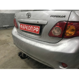 T117-A Лидер-плюс ТСУ для Toyota Corolla седан E150 2007-2013, E170 (кроме арабской версии) 2013-2019 без снятия и выреза бампера. Нагрузки: 1500/75 кг, масса фаркопа 15,3