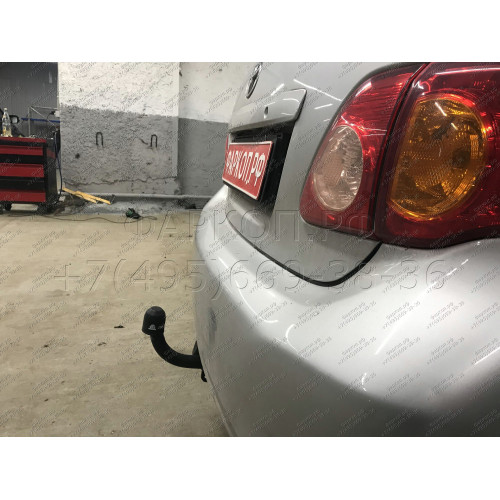 T117-A Лидер-плюс ТСУ для Toyota Corolla седан E150 2007-2013, E170 (кроме арабской версии) 2013-2019 без снятия и выреза бампера. Нагрузки: 1500/75 кг, масса фаркопа 15,36 кг (без электрики в комплекте)