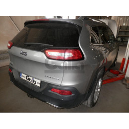 J013C GALIA Полностью оцинкованный фаркоп на Jeep Cherokee KL 2014-2018. Тип шара: C (горизонтальный съемный). Невидимый вырез бампера. Нагрузки: 2500/150 кг, масс